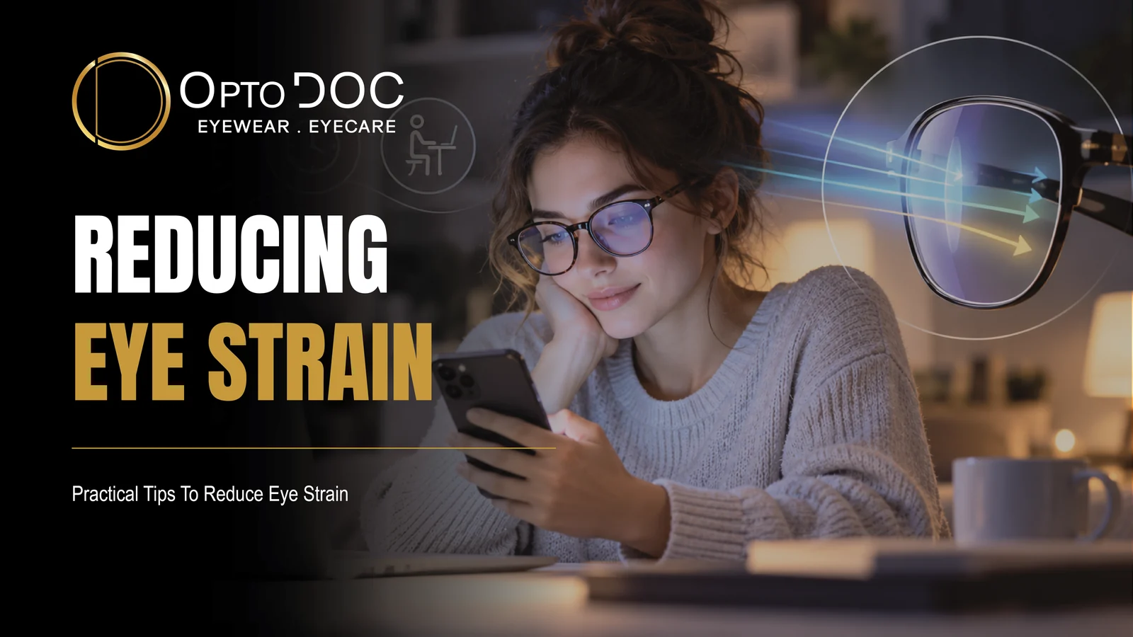 Best Practices for Reducing Eye Strain While Looking at Your Phone and Screens - OptoDoc eye care guide